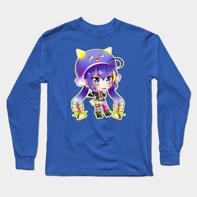 Vocaloid - Otomachi Una Spicy Chibi Long Sleeve T-Shirt by Nadi-chan16